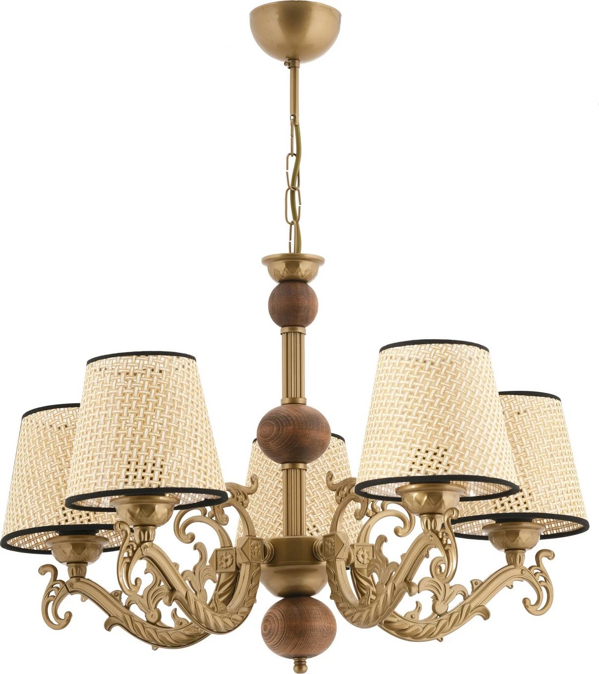 Llambadar Opviq, Fiona Coral, dru, ngjyrë ari, e bardhë, krem