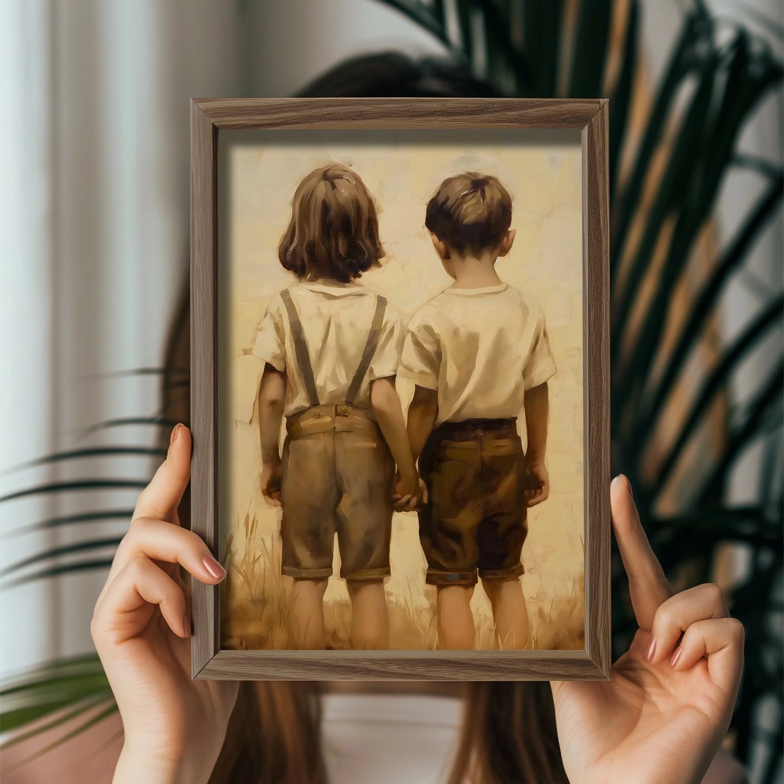 Pikturë dekorative me kornizë MDF, Wallity, GE232-L, shumëngjyrëshe, 35x47x3.5cm