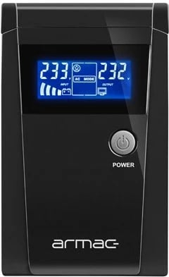 UPS Armac Office 650E LCD, 650VA, 390W, me ekran LCD, i zi