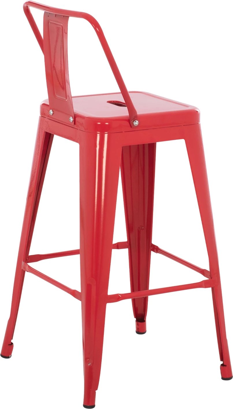 Karrige për bar mesatare MELITA-PRO FH8574.44 metalike e kuqe 43x43x88Hcm