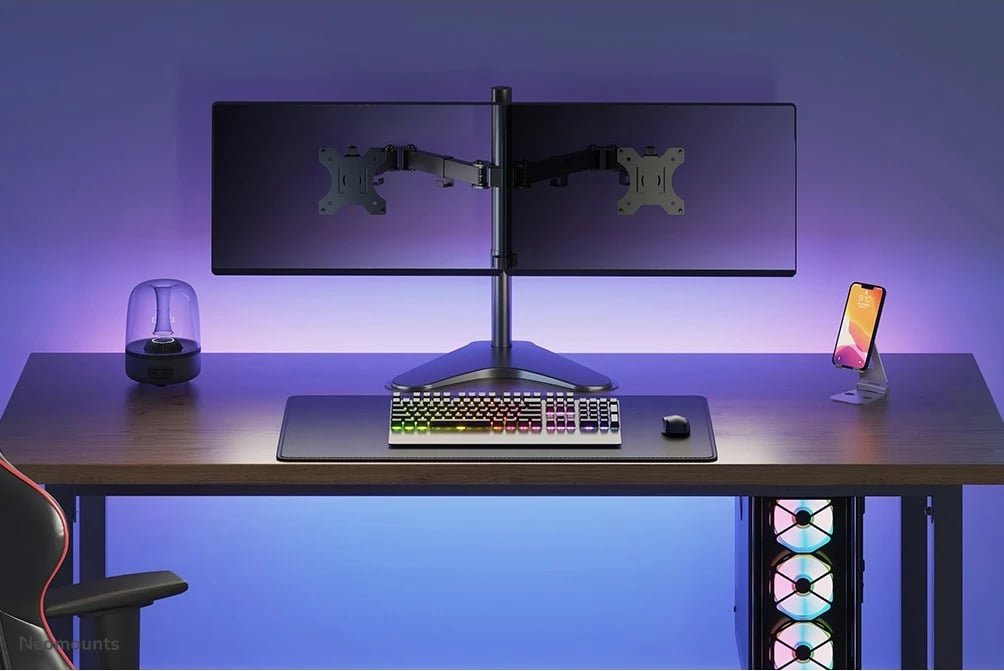 Mbajtës monitori Neomounts FPMA-D550DDBLACK, 32", i zi