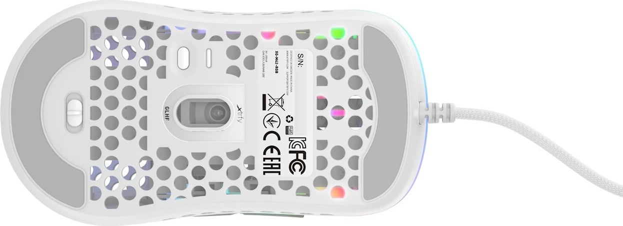 Maus Cherry XTRFY M42, 16000 DPI, Ambidextrous, USB Type-A, Bardhë