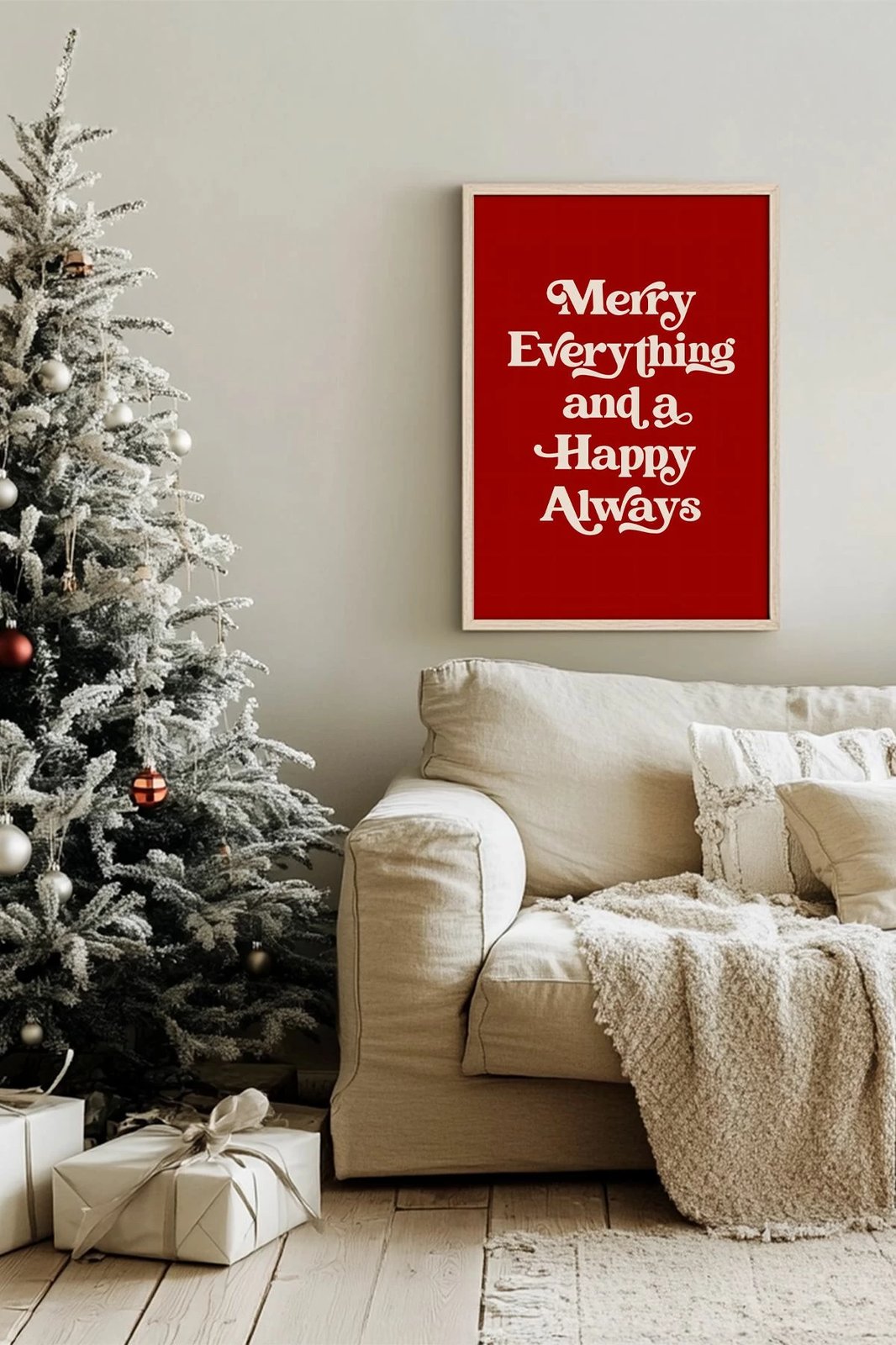 Pikturë dekorative me kornizë, shumëngjyrëshe, Wallity, Nwyearsngmdl95, 33x48cm