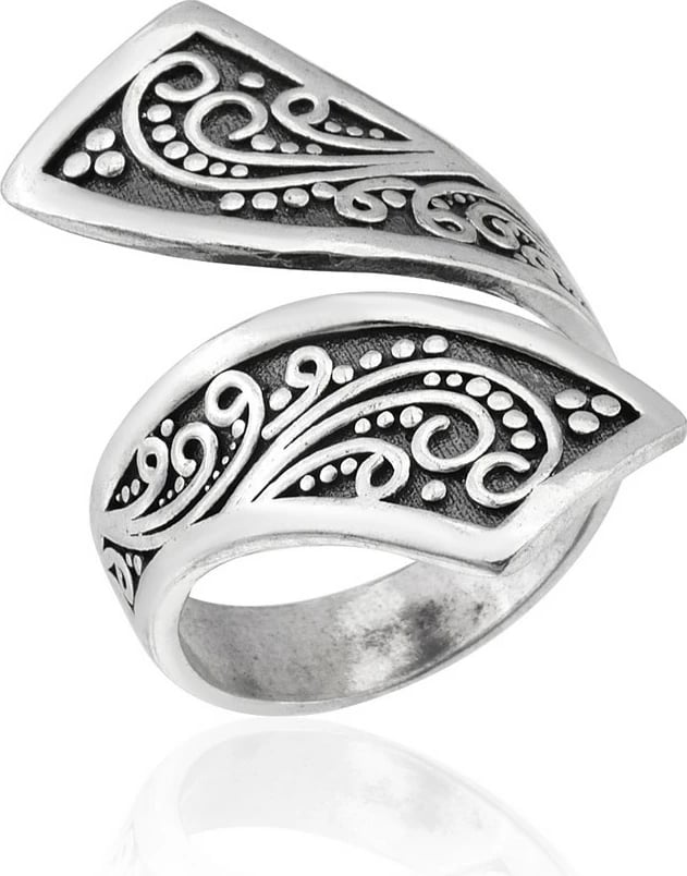 Unazë argjendi Jumeon, e hapur, ngjyrë argjendi, AOYZ2046