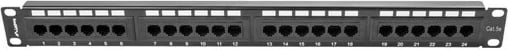 Patch panel Lanberg PPU5-1024-B, 24 porta, 1U, CAT 5e, e zezë