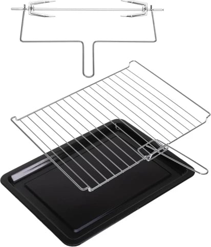 Furra elektrike, Adler, AD 6027, 48L, konveksion dhe rrotiseri, e bardhë