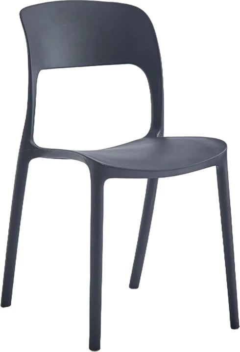 Karrige Zanna e grumbullueshme, polipropilen, ngjyrë e zezë, 44x45x80cm