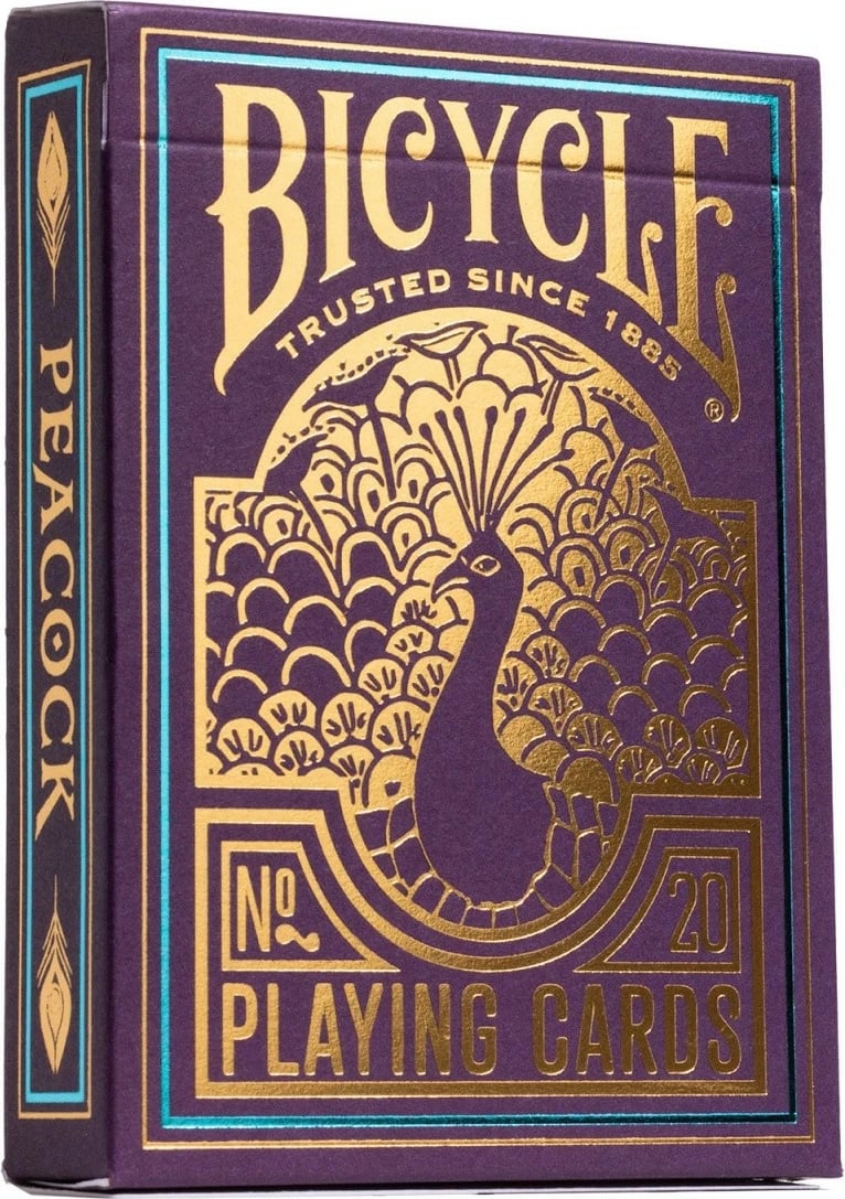 Letra loje Bicycle Peacock Purple, 52 copë, vjollcë