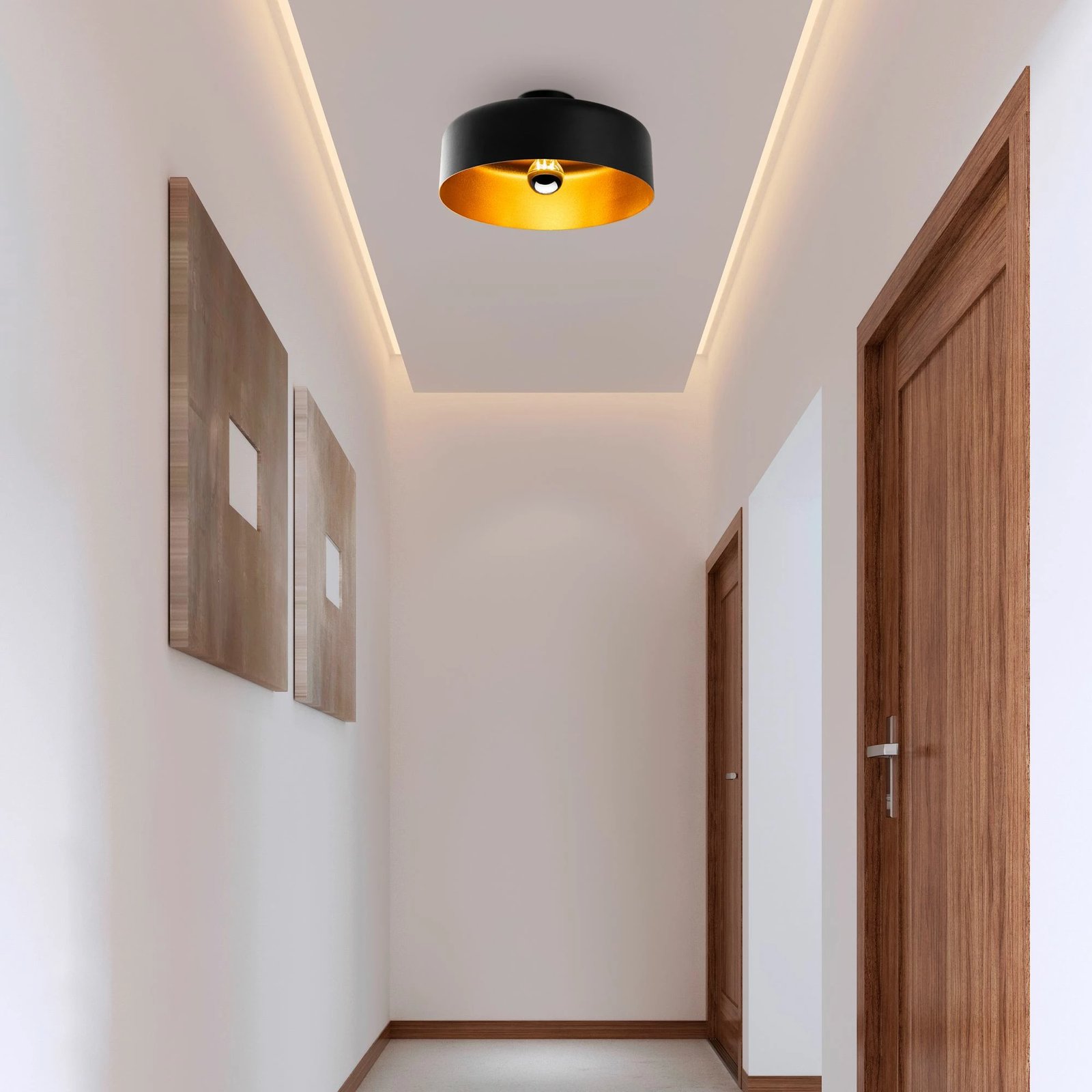 Llambë tavani Opviq Vesta - 15075, metal, ngjyrë e zezë Llambë tavani Opviq Vesta - 15075, metal, ngjyrë e zezë