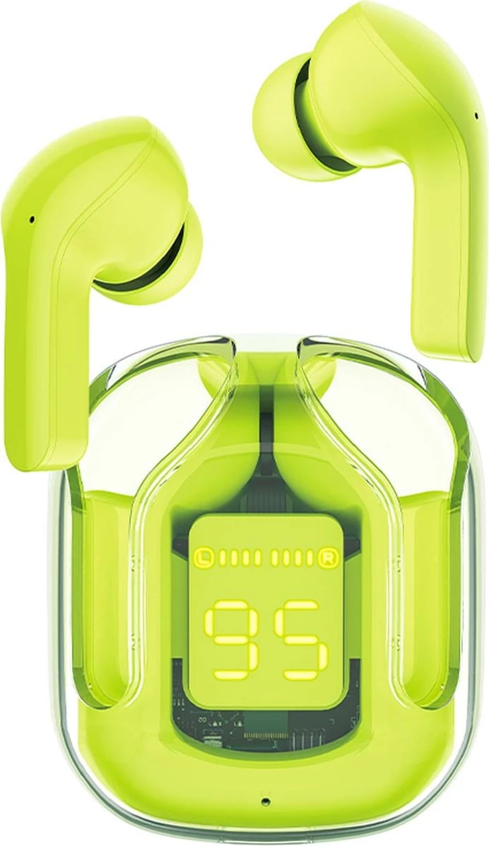 Kufje Acefast T6 TWS, wireless, Bluetooth 5.0, me kuti karikimi, Gjelbër