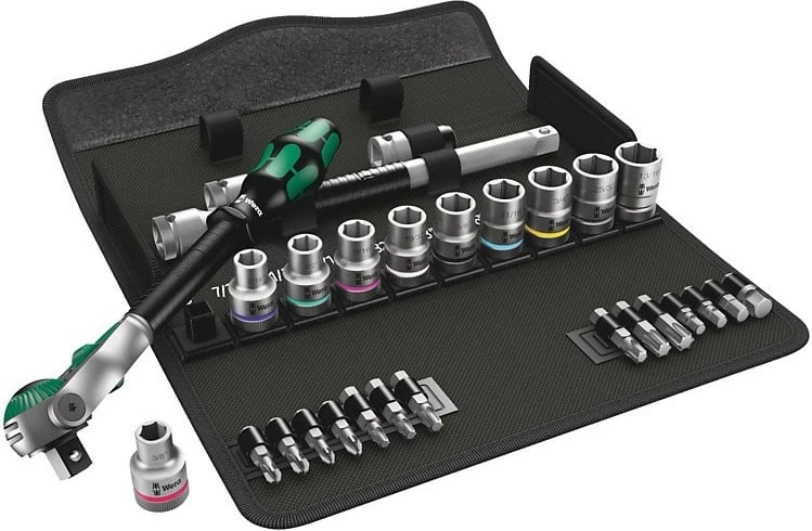 Set veglash Wera 8100 SC 9, Çelik, Zi