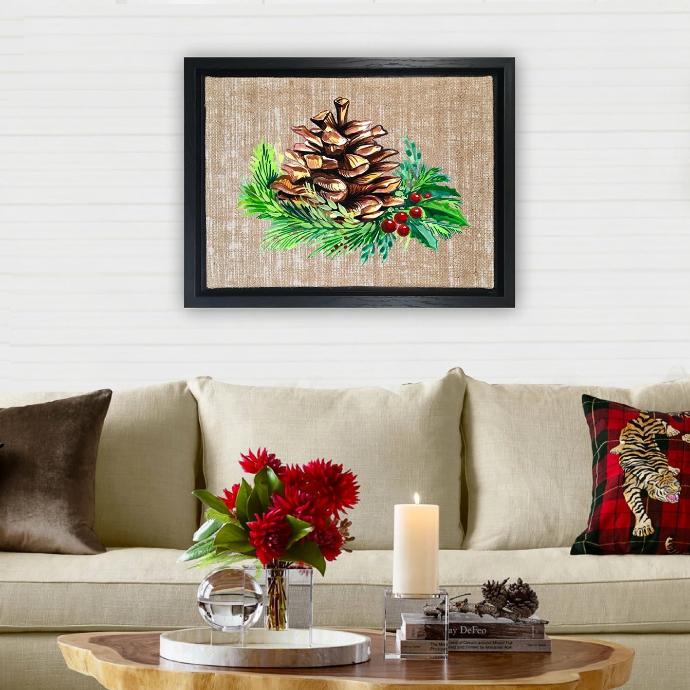 Pikturë dekorative në kanavacë me kornizë, shumëngjyrëshe, Wallity LSJ800968_6696, 67x97cm