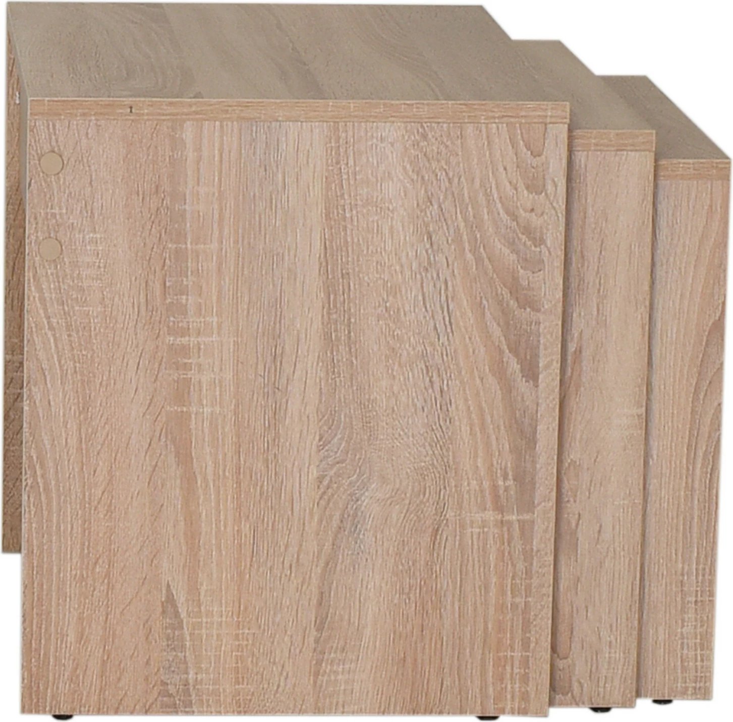 Tavolina kafeje Hanah Home, set prej 3 copësh, ngjyrë sonomo, Shp-103-Ss-1