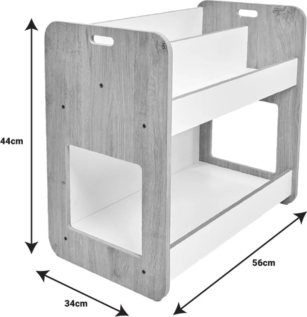 Raft Dovere, ngjyrë e bardhë, MDF, 56x34x55cm