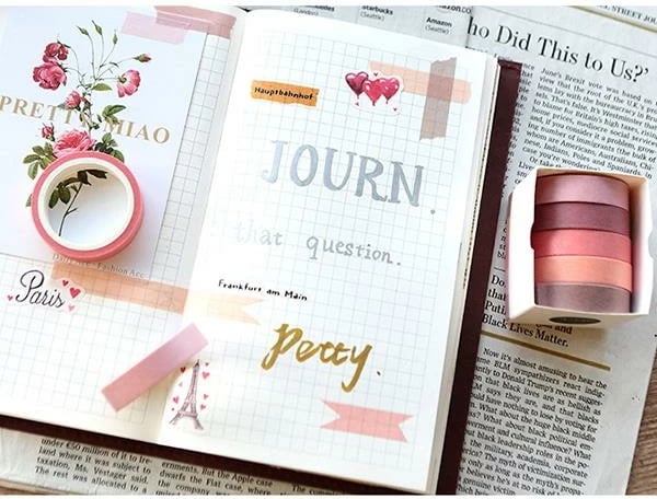 Shirit ngjitës vetëngjitës NEXT, 5 copë, 10mm x 5m, Ngjyra Pastel