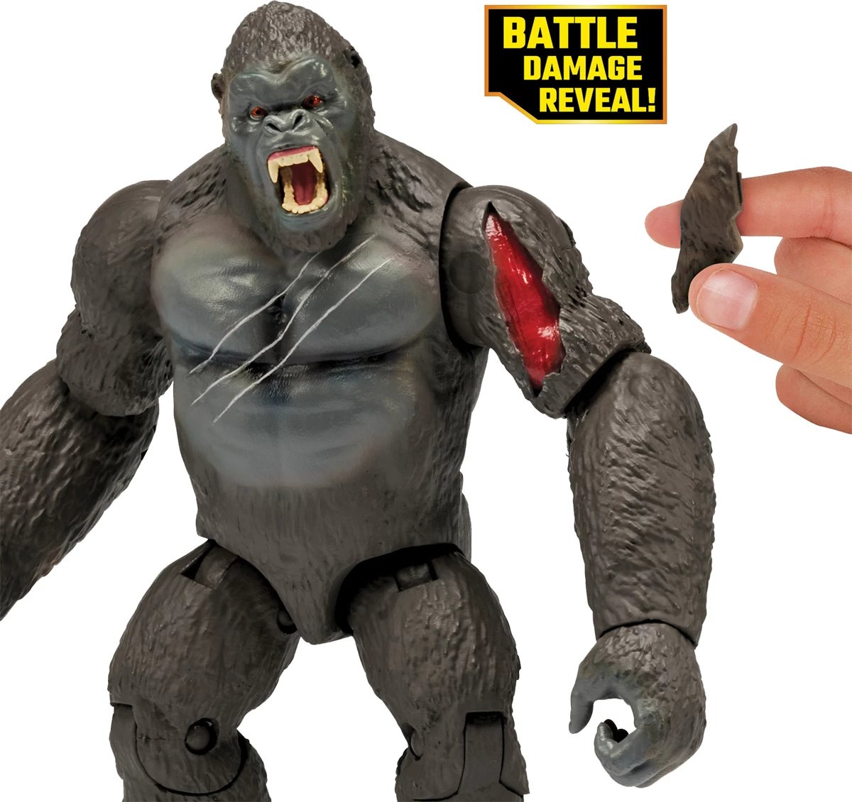 Monsterverse Kong Skull Island - Ferocious Kong 15cm Figure with Helicopter & Chain Propeller