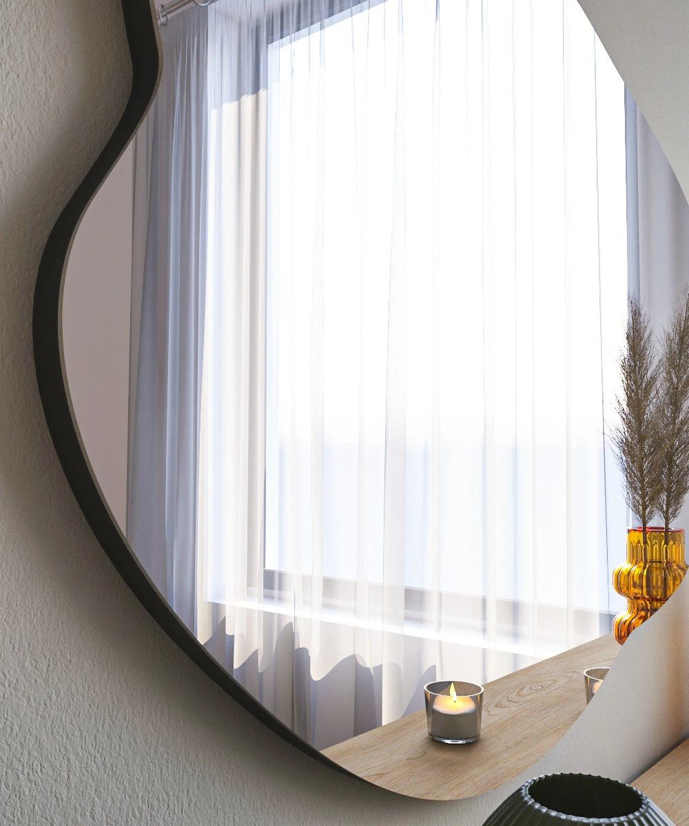 Pasqyrë Ohho, ngjyrë e zezë, Hanah Home