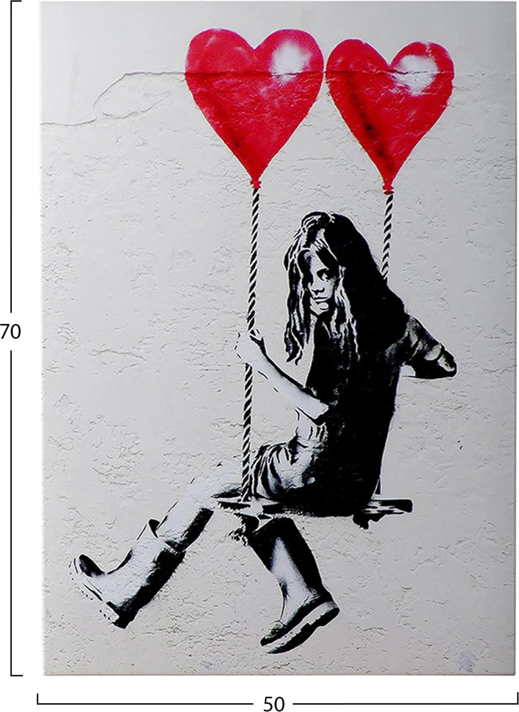 Pikturë muri GOBI, kanavacë e printuar, 50x3x70cm