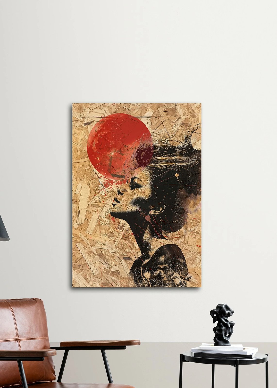 Pikturë dekorative me kornizë, MDF, Wallity, Huhu317, shumëngjyrëshe, 70x100cm