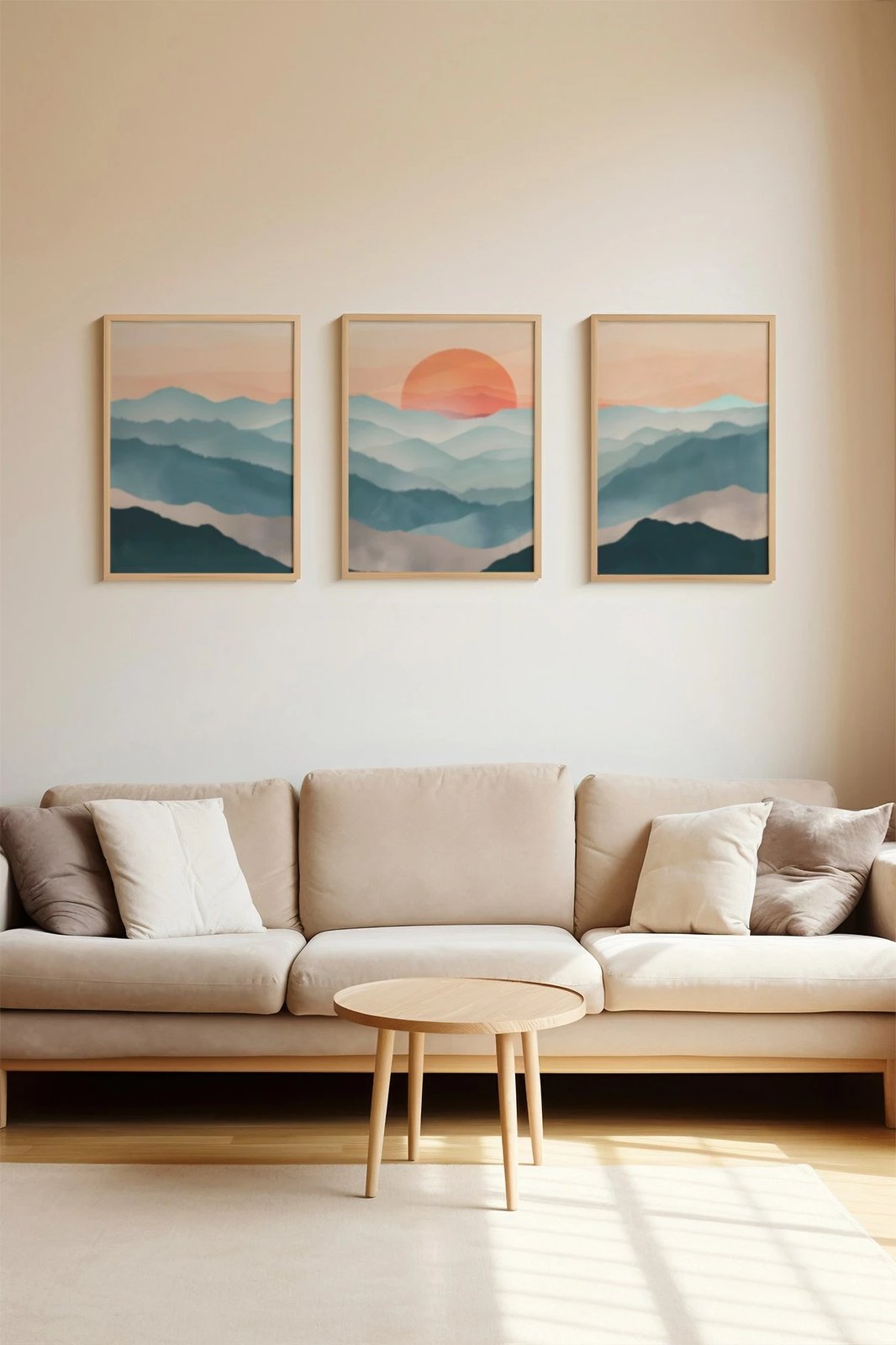 Pikturë dekorative me kornizë (3 copë), Wallity, 3Dartsohoset132