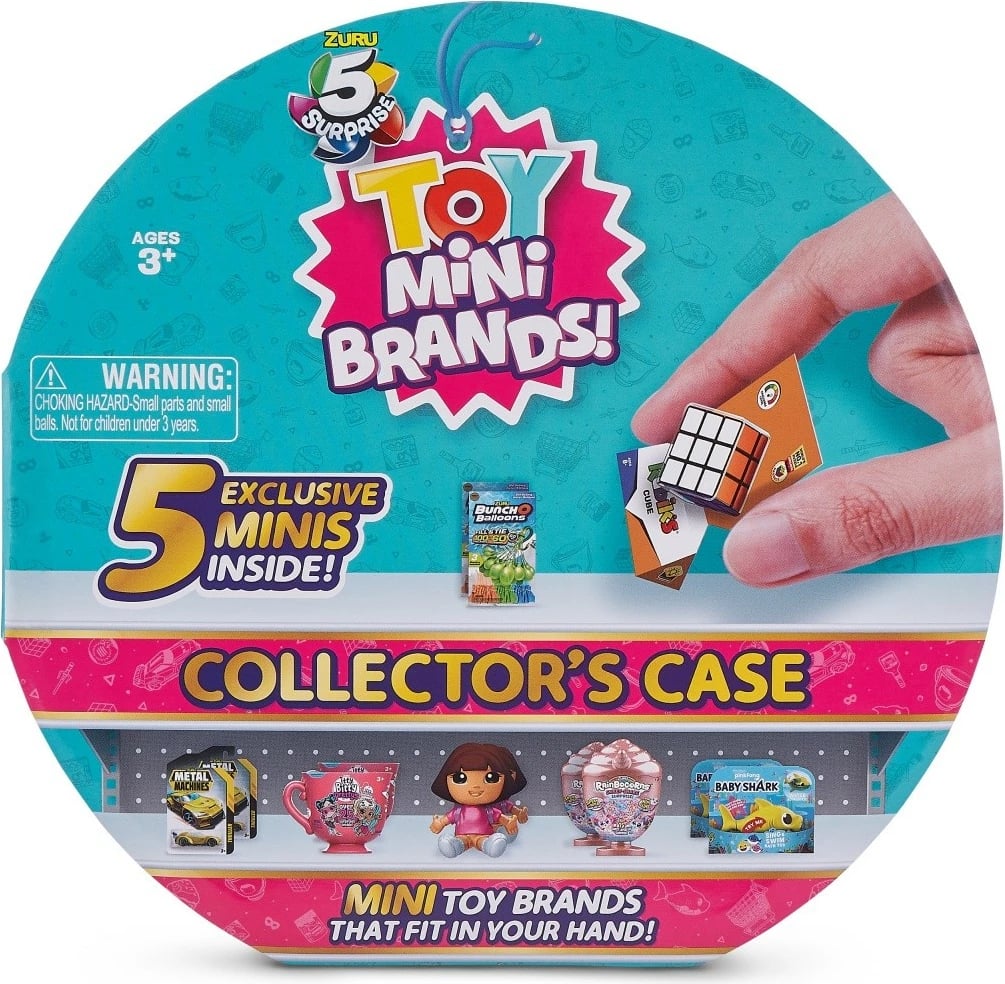 Set kuti koleksionuese për figura mini lodrash ZURU 5 Surprise, 5 copë