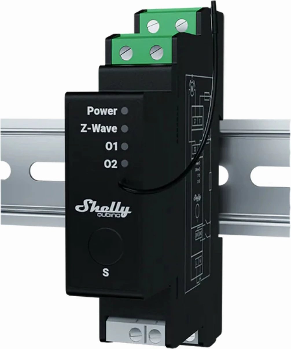 Relé smart Shelly Wave Pro Shutter, Z-Wave, 16A, i zi