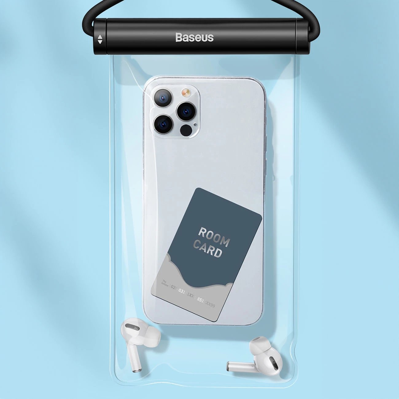 Mbështjellës Baseus AquaGlide BS-PC030 për celular, IPX8, i papërshkueshëm nga uji, i zi Mbështjellës Baseus AquaGlide BS-PC030 për celular, IPX8, i papërshkueshëm nga uji, i zi