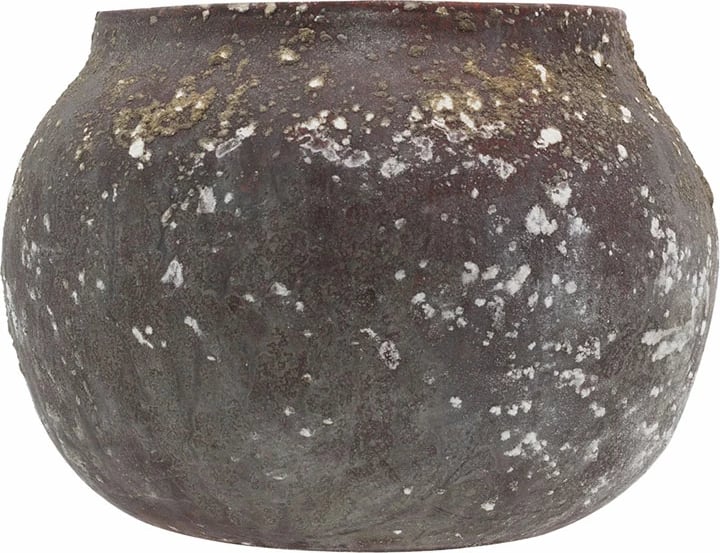 Mbajtës qirinjsh Berry, qelq, ngjyrë e kuqe e ndryshkur, 23x23x16 cm