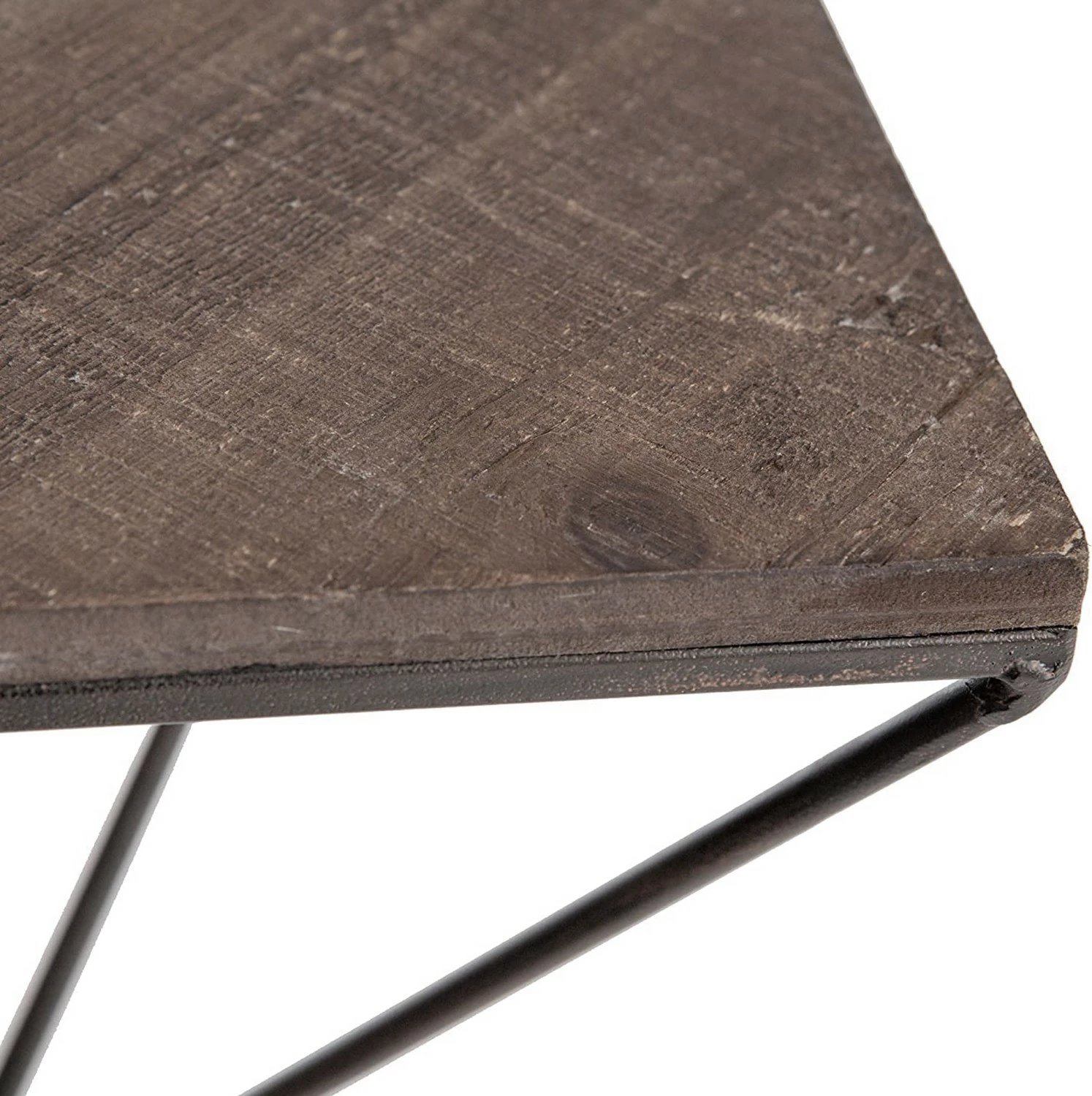 Raft dekorativ prej druri për mur, Hanah Home, Wr044, ngjyrë arre dhe e zezë Raft dekorativ prej druri për mur, Hanah Home, Wr044, ngjyrë arre dhe e zezë