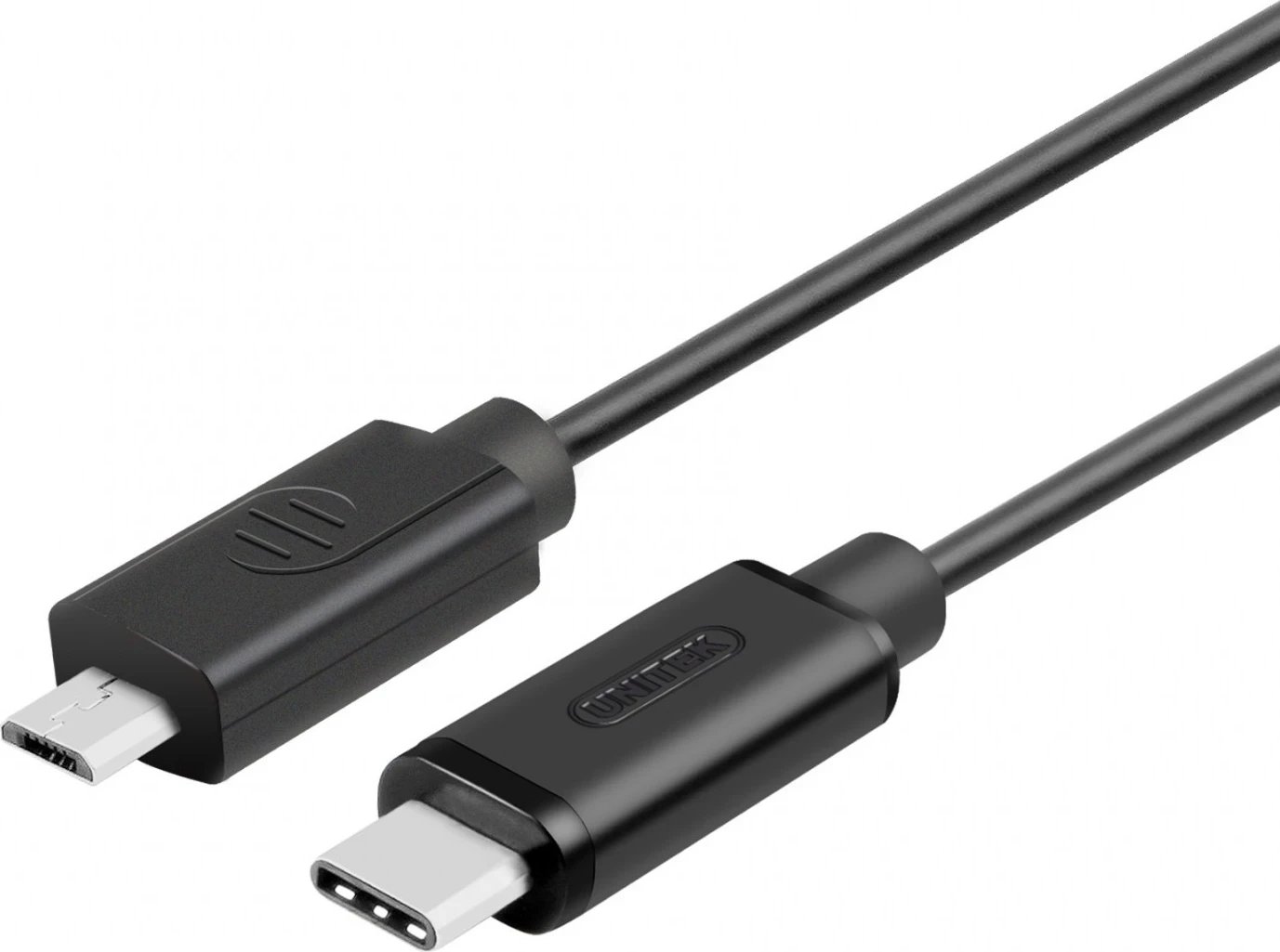 Kabllo karikuese Unitek USB-C, 1m, e zezë