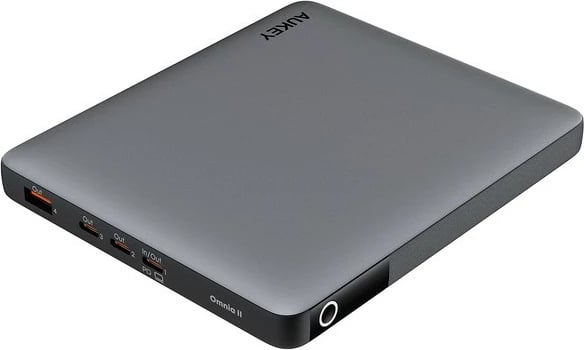 Power bank AUKEY PB-Y44, 20000mAh, 100W, 4xUSB, Gri
