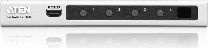Switch HDMI 4-portësh ATEN VS481B, 4K, i zi/argjendtë