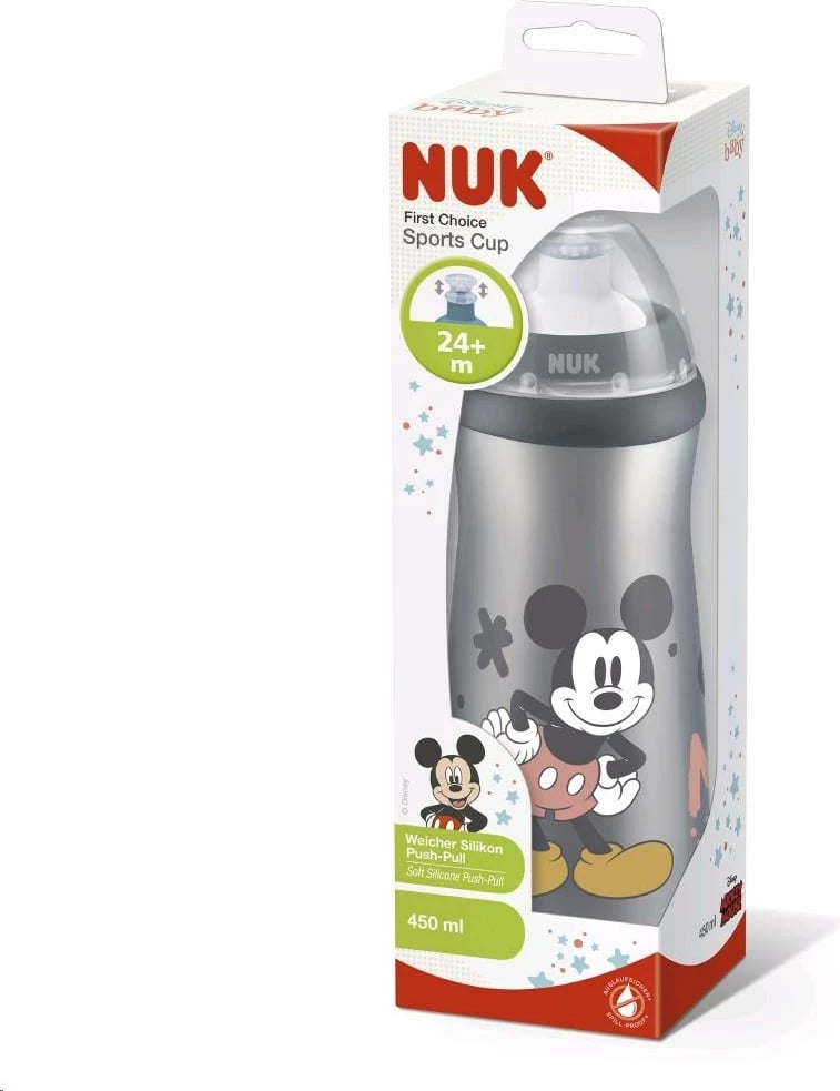 shishe sportive NUK Sports Cup Disney Mickey 450 ml, gri