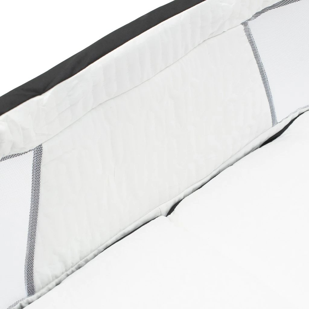 Djep i palosshëm, Baby Mix, Dreamy Nest, me rrjetë kundër insekteve, shportë ruajtjeje dhe çantë bartëse, gri