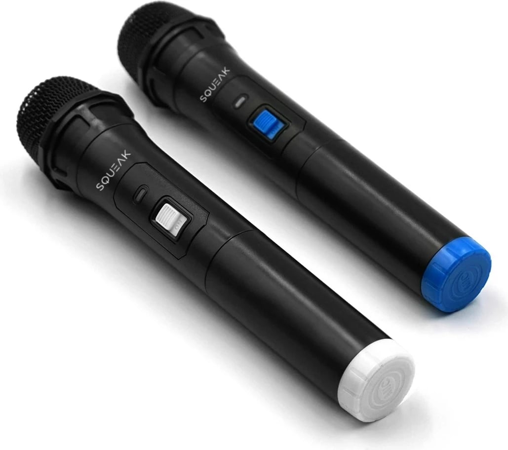 Karaoke mikrofonë SQUEAK VocalDuo 2,4G SQ1007, Set 2 copë, E zezë