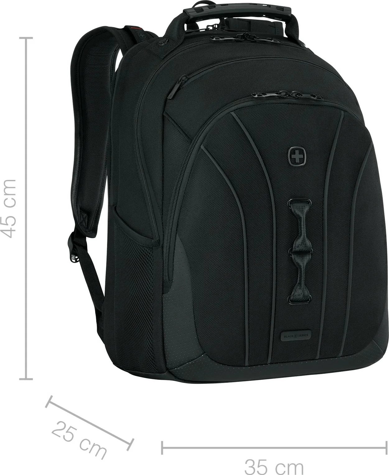 Çantë shpine Wenger Legacy Black Series 16 inç, e zezë