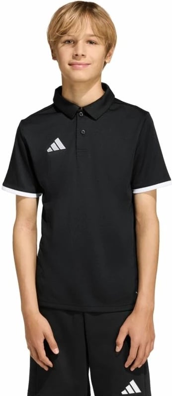 Maicë polo për fëmijë adidas, e zezë