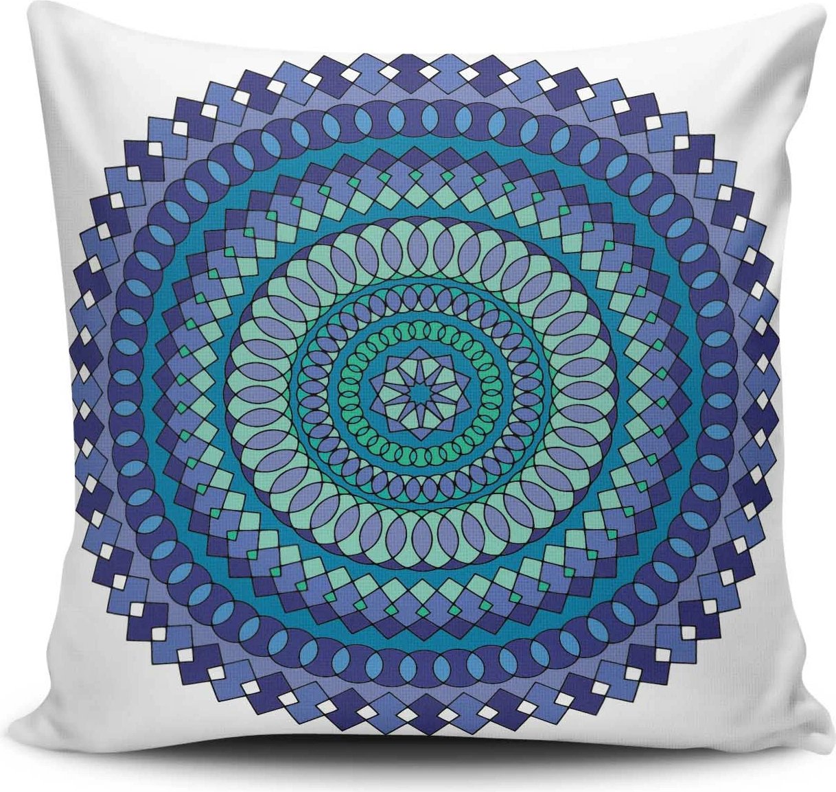 Jastëk Aberto Design, MANDALA-25, shumëngjyrësh, 43x43cm