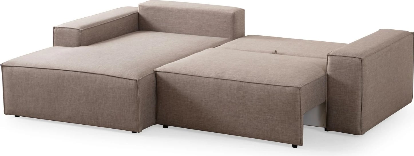 Kënd-sofë krevati Atelier del Sofa, Pırlo kënd majtas, kafe