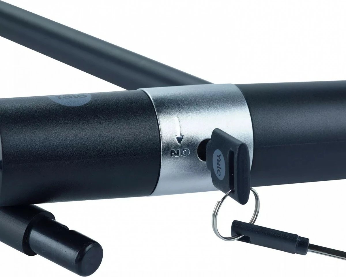 Dry U-Lock për biçikletë YALE HOME YUL0/18/192/2, Çelik, i zi