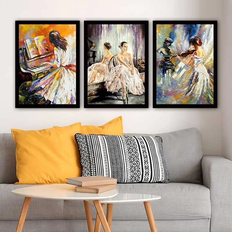 Pikturë dekorative me kornizë (3 copë), Wallity, 3SC_1176959_3545