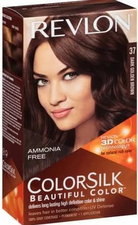Ngjyrë për flokë Revlon Colorsilk Ammonia Free 37 Dark Golden Brown