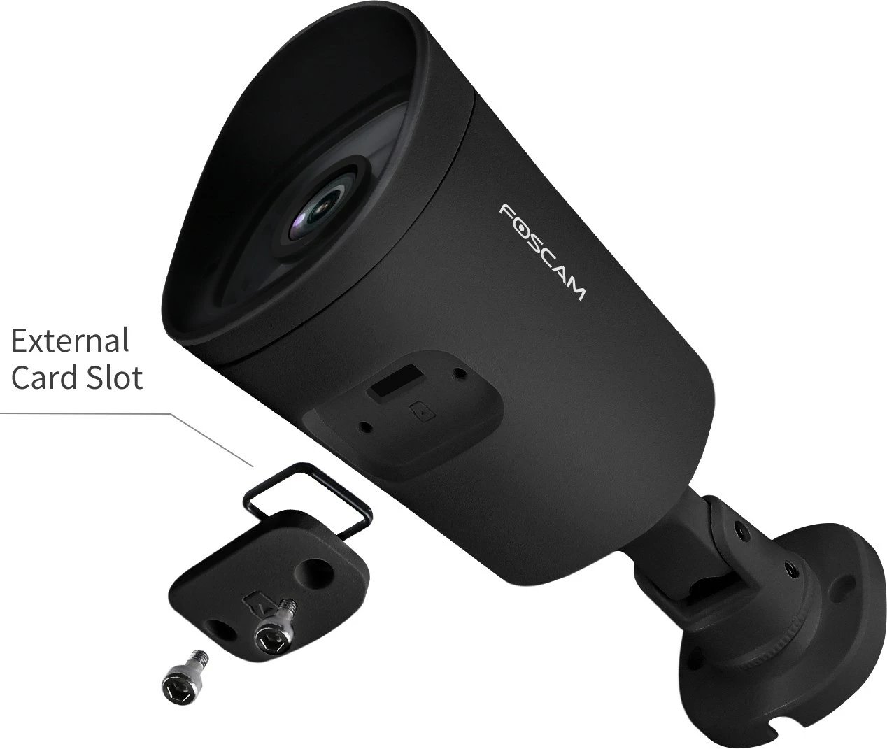 Kamerë sigurie IP Foscam G4EP-B, bullet, 2560 x 1440, për jashtë, e zezë