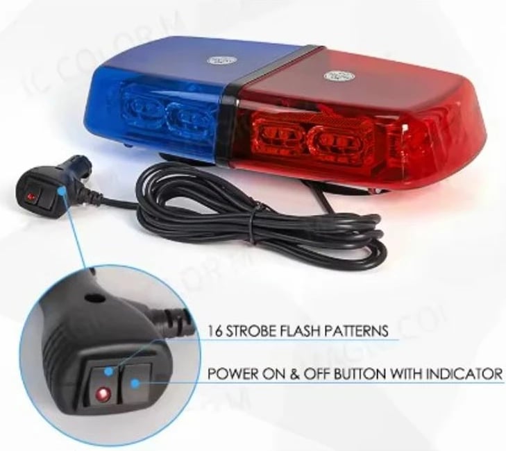 Rrotacion Lampe 12v Kalter Dhe Kuq