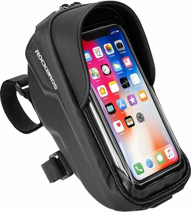 Çantë telefoni për biçikletë Rockbros, e zezë