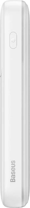 Powerbank Baseus Comet Series PPMD020002, 10000mAh, 22.5W, me ekran, me kabllo USB-C dhe Lightning, e bardhë