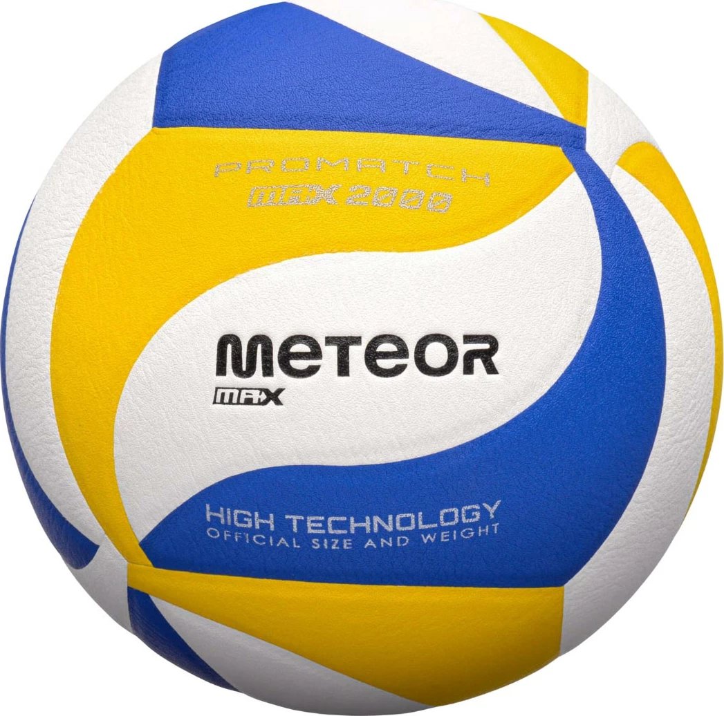 Top volejbolli Meteor për të gjithë, kaltër-verdhë-bardhë