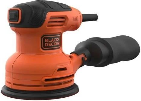Lëmues orbital BLACK+DECKER BEW210, 14000 RPM, Portokalli, Zi