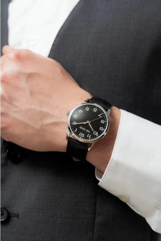 Orë dore për meshkuj Paul Lorens, e zezë