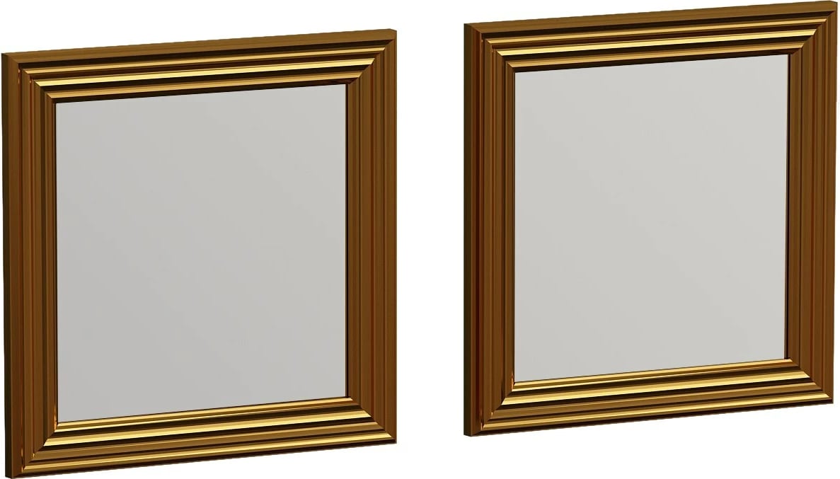 Set pasqyrash (2 copë), Skye Decor, ngjyrë ari